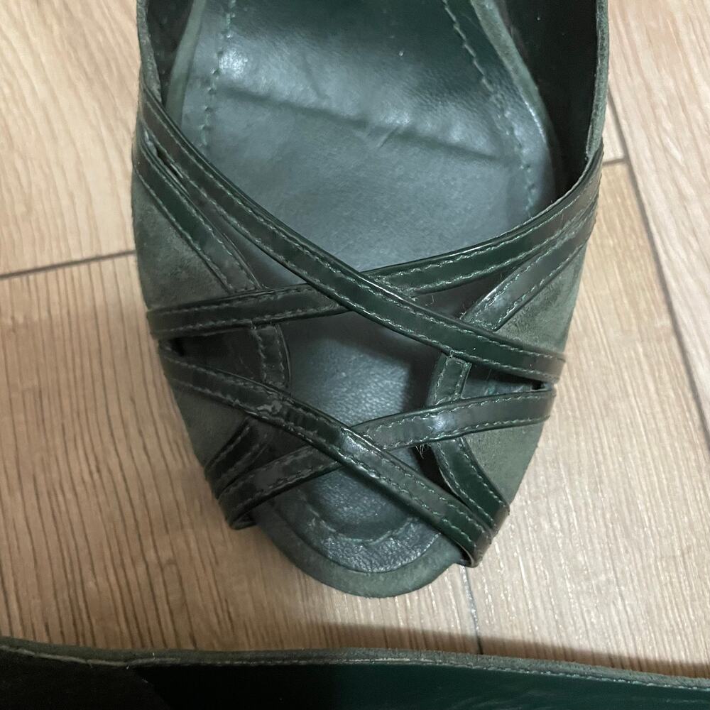 Klub Nico Heels Size 7 36 Green Open Toe Brazil - Picture 4 of 6